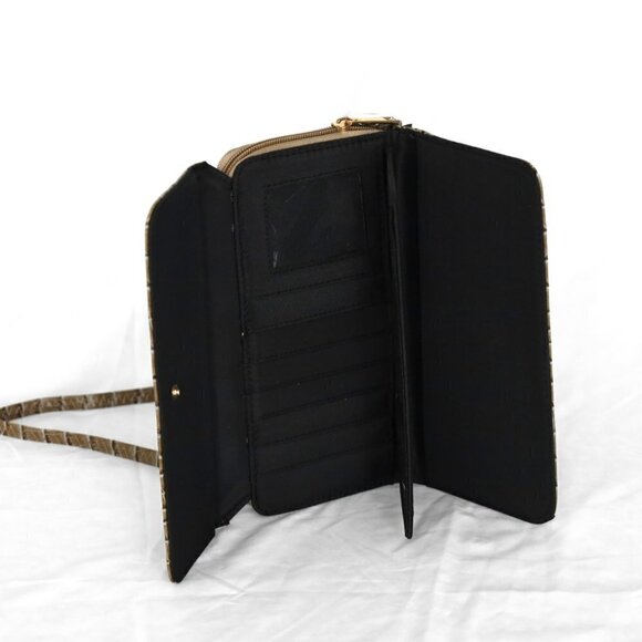 NWT Sasha New York Brown Croc-Embossed Wristlet Wallet Crossbody Bag - Picture 13 of 16